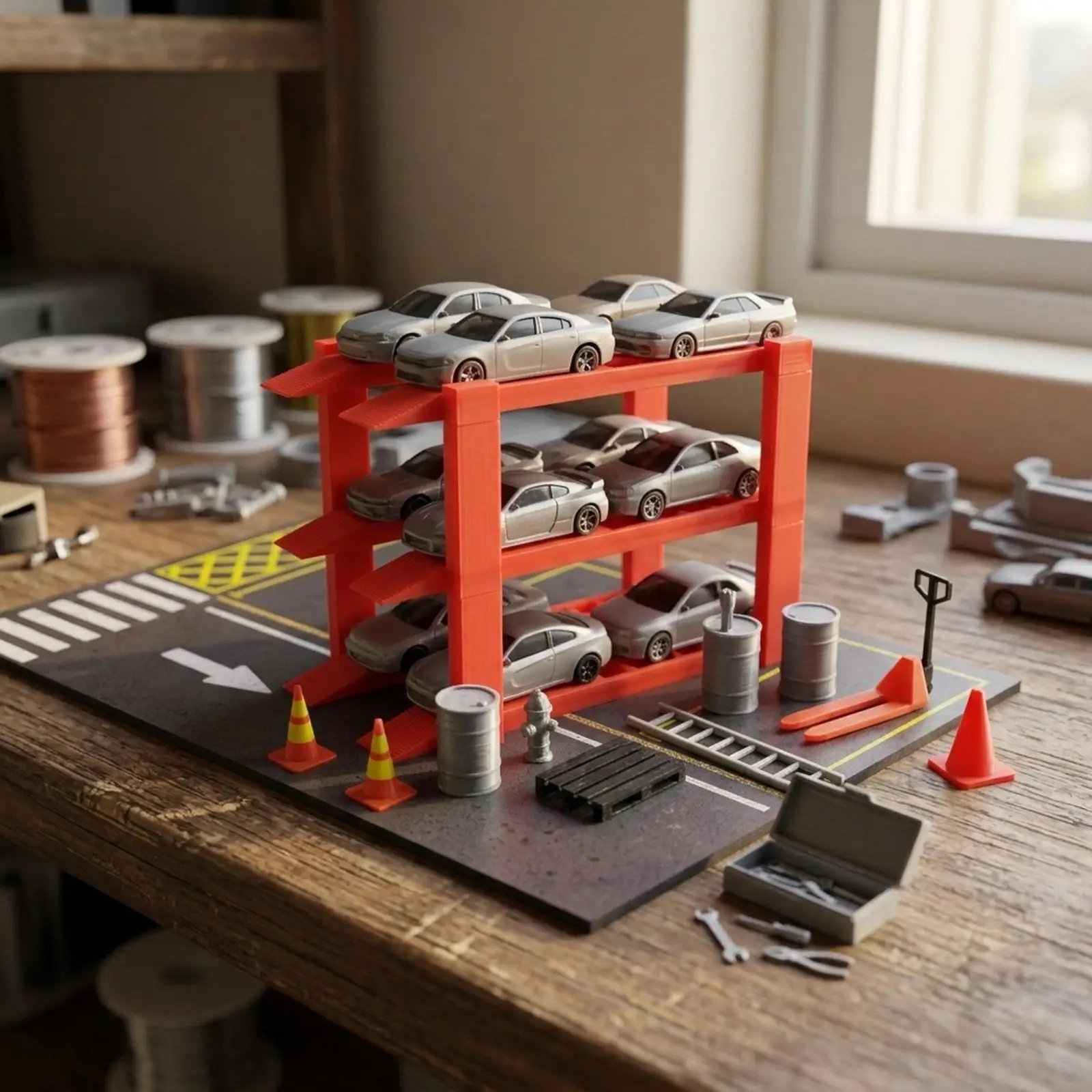 1:64 Scale Car Display Stand Garage Scene Props Collectibles Diecast Scene Display Miniature Parking Lot Auto Repair Shop Decor
1:64 Scale Car Display Stand Garage Scene Props Collectibles Diecast Scene Display Miniature Parking Lot Auto Repair Shop Decor