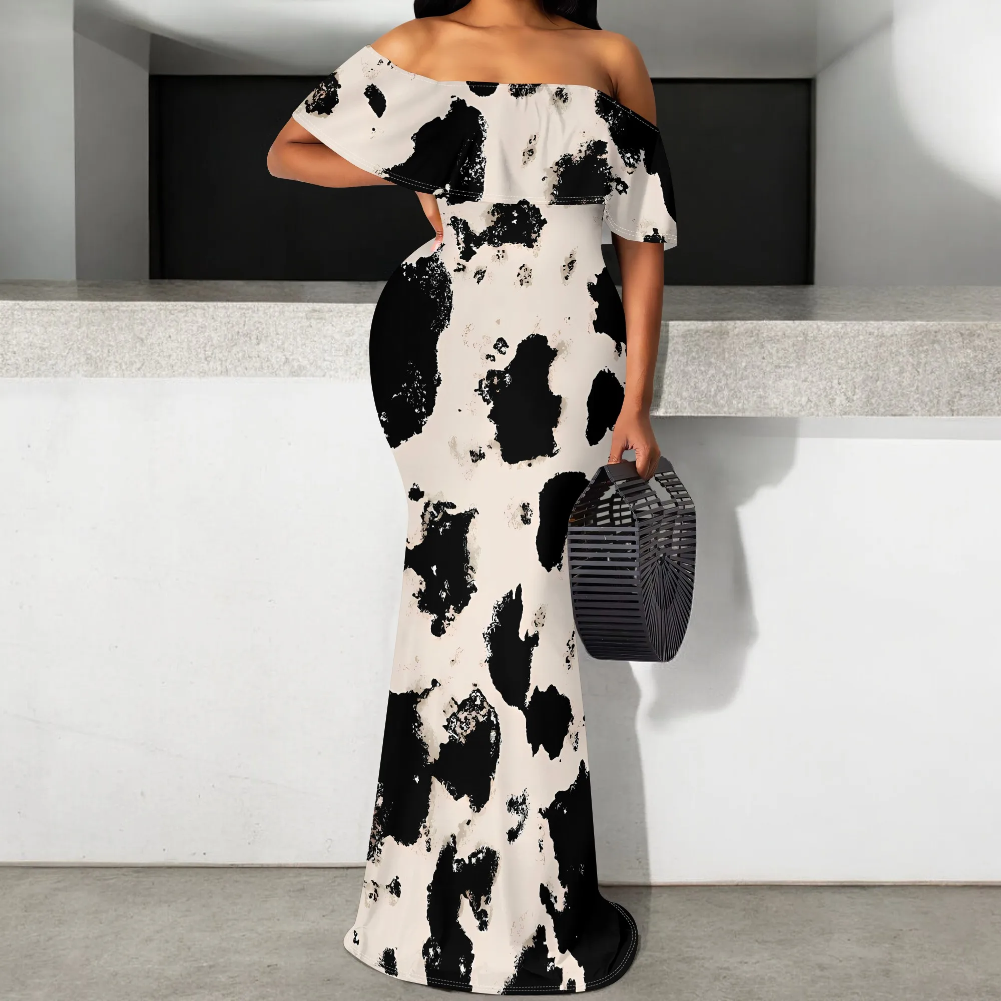 Women's Plus Size Off Shoulder Pastel Gradient Maxi Dress Elegant Spring Summer Party Bodycon Dress
Women's Plus Size Off Shoulder Pastel Gradient Maxi Dress Elegant Spring Summer Party Bodycon Dress