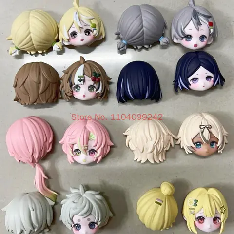 New Genuine Fruit Hard Candy 1/12 Ratio Bjd Head Shell Hair Piece Face Piece Split Ob11 Cute Bjd Accessories Collectibles Gift