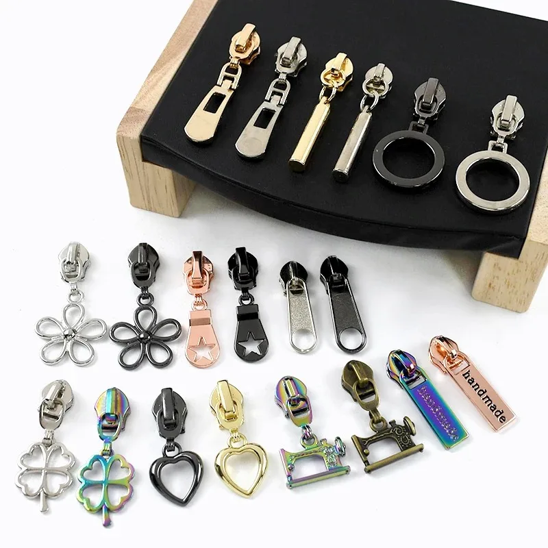 Meetee 10/20Pcs Decorative Zipper Sliders for 5# Sewing Zippers Plastic Coil Zips Heads Pulls Repair Kit DIY Garment Accessories
Meetee 10/20Pcs Decorative Zipper Sliders for 5# Sewing Zippers Plastic Coil Zips Heads Pulls Repair Kit DIY Garment Accessories