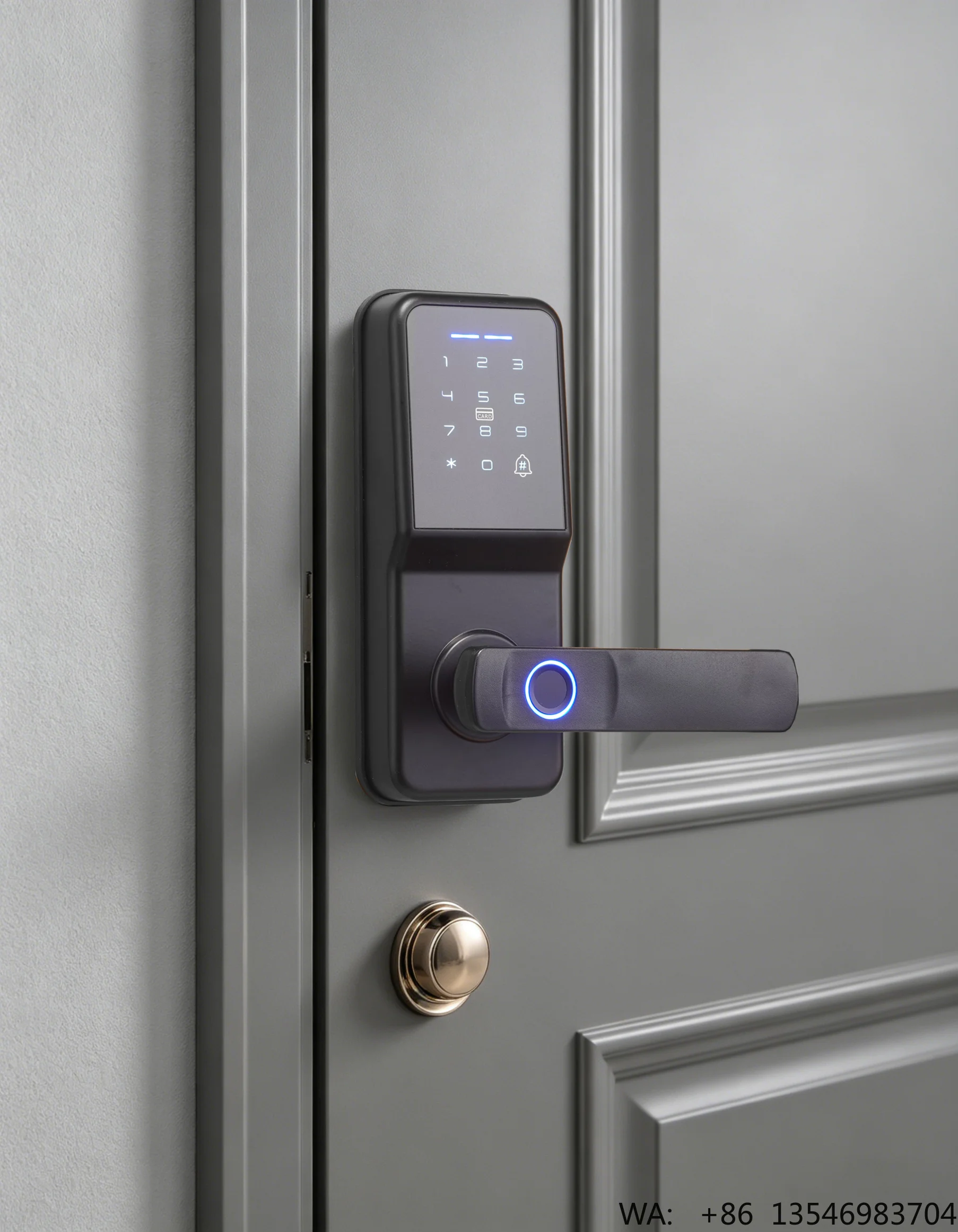 Handily Smart Lock Handle Ergonomic Grip Fingerprint Password Card Unlock Anti Pry Life for Home Villa Apartment Interior Door
Handily Smart Lock Handle Ergonomic Grip Fingerprint Password Card Unlock Anti Pry Life for Home Villa Apartment Interior Door