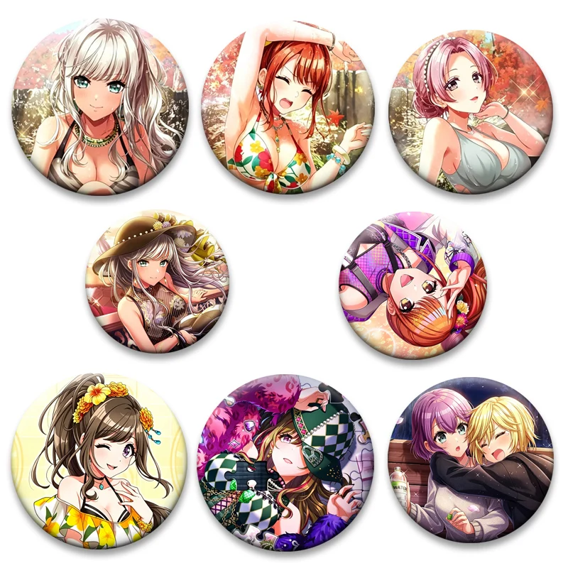 Rika Seto,Marika Mizushima,Saori Hidaka,Dalia Matsuyama Brooches Cute Cartoon Figure Badge D4DJ Merm4id Lapel Pins Jewelry Gifts
Rika Seto,Marika Mizushima,Saori Hidaka,Dalia Matsuyama Brooches Cute Cartoon Figure Badge D4DJ Merm4id Lapel Pins Jewelry Gifts