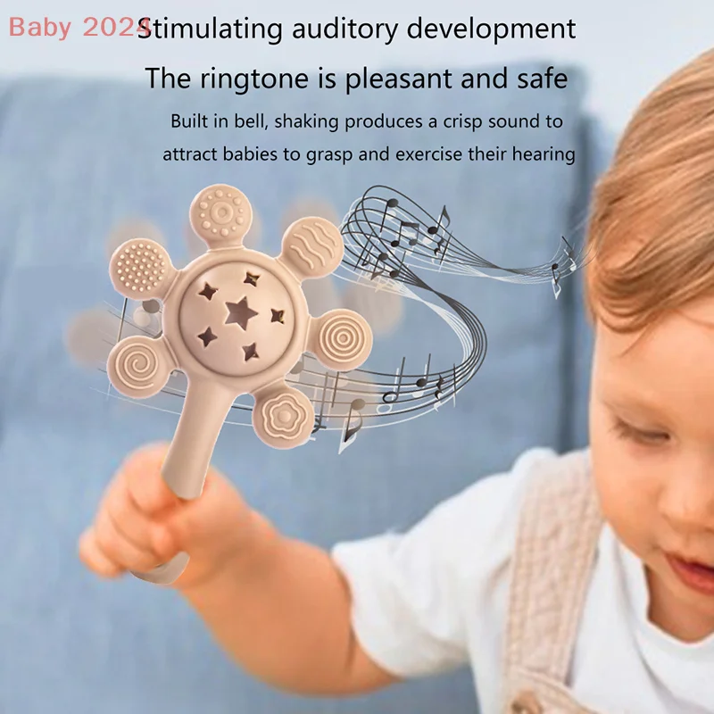 1 Piece Cute Cartoon Silicone Baby Teether Toys Sky Wheel Shape Rattle Props For Kids Soft Teether Baby DIY Accessories
1 Piece Cute Cartoon Silicone Baby Teether Toys Sky Wheel Shape Rattle Props For Kids Soft Teether Baby DIY Accessories