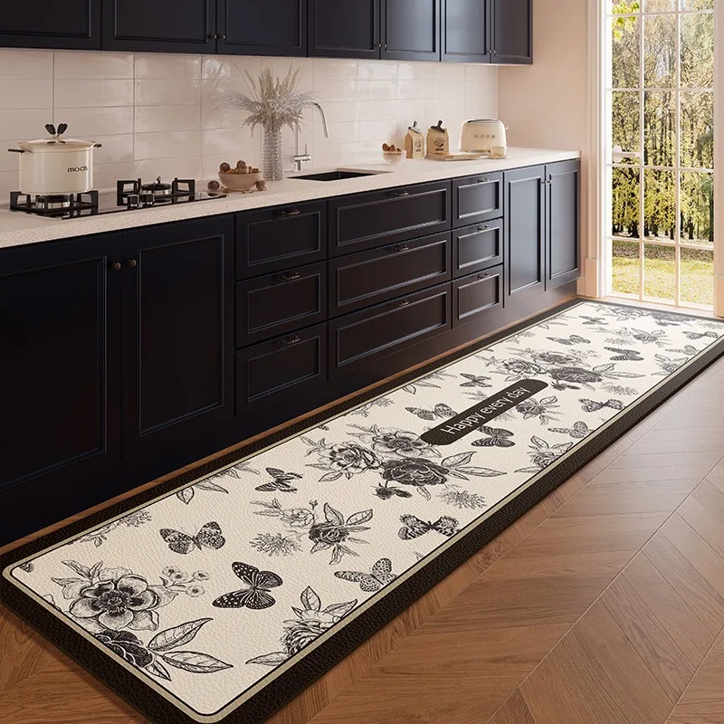 Retro Butterfly Print Kitchen Floor Mat PVC Leather Waterproof Oilproof Foot Mats Nonslip Dirt-resistant Laundry Carpet 러그 Ковер
Retro Butterfly Print Kitchen Floor Mat PVC Leather Waterproof Oilproof Foot Mats Nonslip Dirt-resistant Laundry Carpet 러그 Ковер