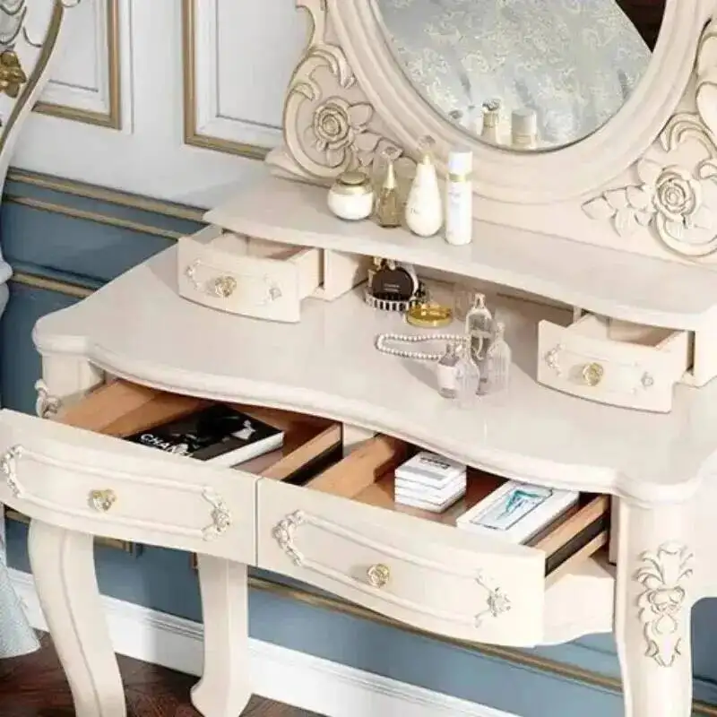 Nordic Table Make Vanity Up Storage Wooden Beige Drawers Bedroom Dresser Organizer Luxury Beauty Meuble Coiffeuse Furniture
Nordic Table Make Vanity Up Storage Wooden Beige Drawers Bedroom Dresser Organizer Luxury Beauty Meuble Coiffeuse Furniture