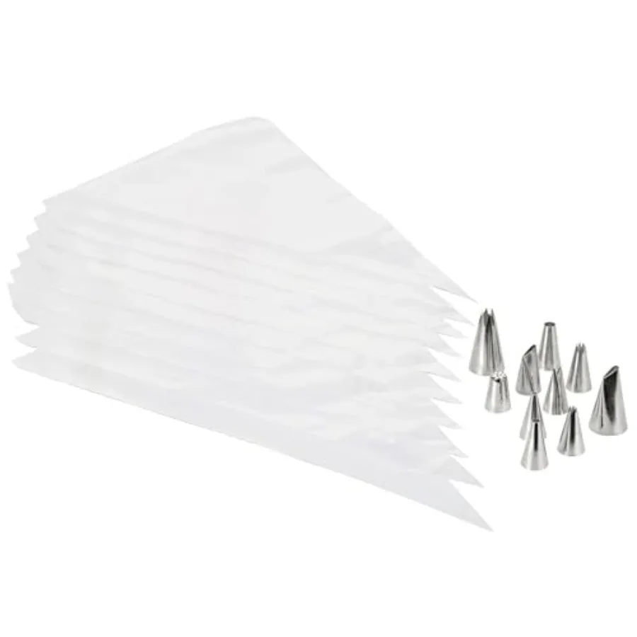 Beginning Buttercream Decorating Set - Cake Decorating Kit with Piping Tips Disposable Icing Bags - Quality Baking Tools - 20-P
Beginning Buttercream Decorating Set - Cake Decorating Kit with Piping Tips Disposable Icing Bags - Quality Baking Tools - 20-P