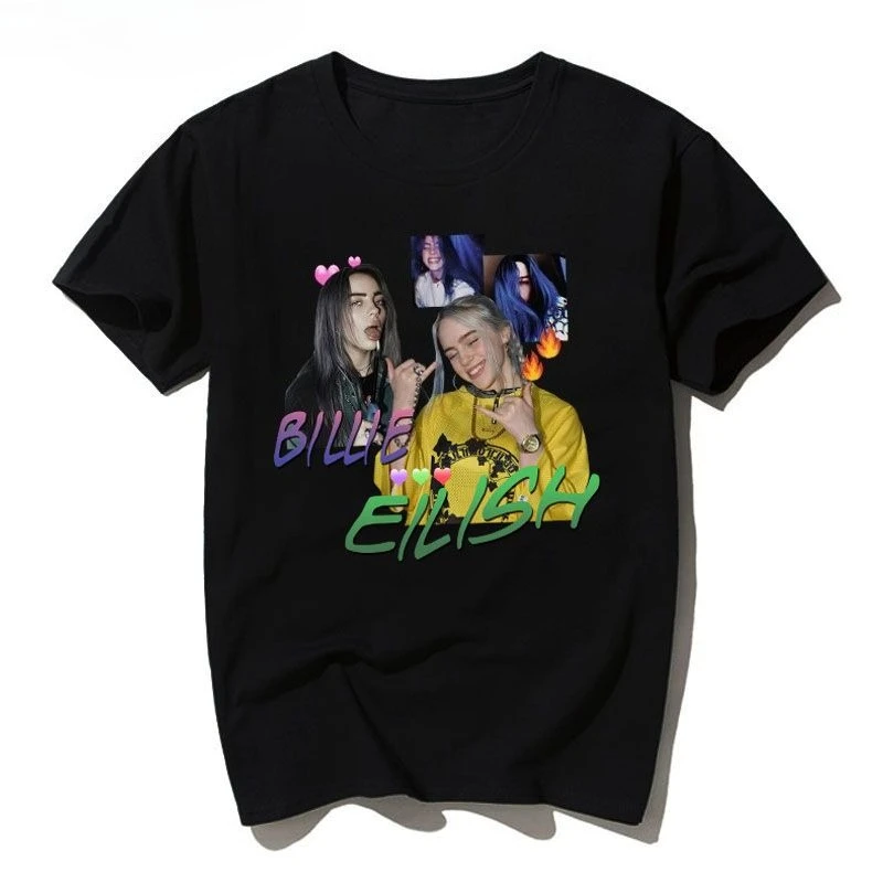 American Vintage Billie Eilish Print T-Shirt, Hip Hop Streetwear Casual Short Sleeve Tops For Men Women
American Vintage Billie Eilish Print T-Shirt, Hip Hop Streetwear Casual Short Sleeve Tops For Men Women