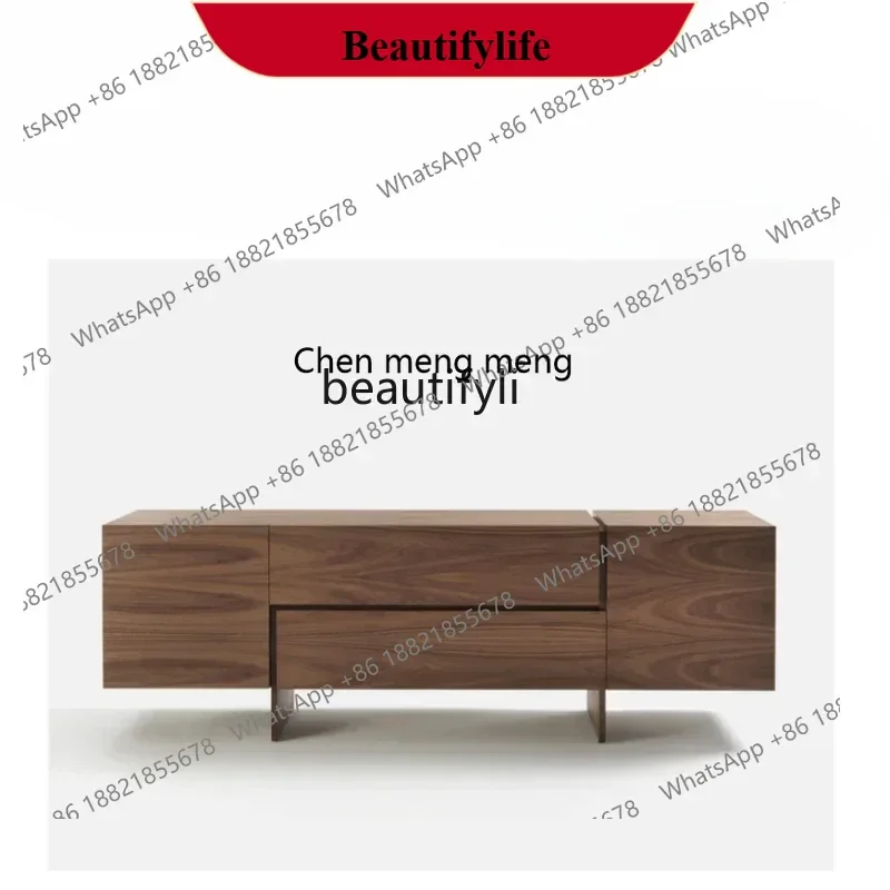 D178 Black walnut TV cabinet Modern simple solid wood locker Nordic home drawer cabinet Floor cabinet
D178 Black walnut TV cabinet Modern simple solid wood locker Nordic home drawer cabinet Floor cabinet