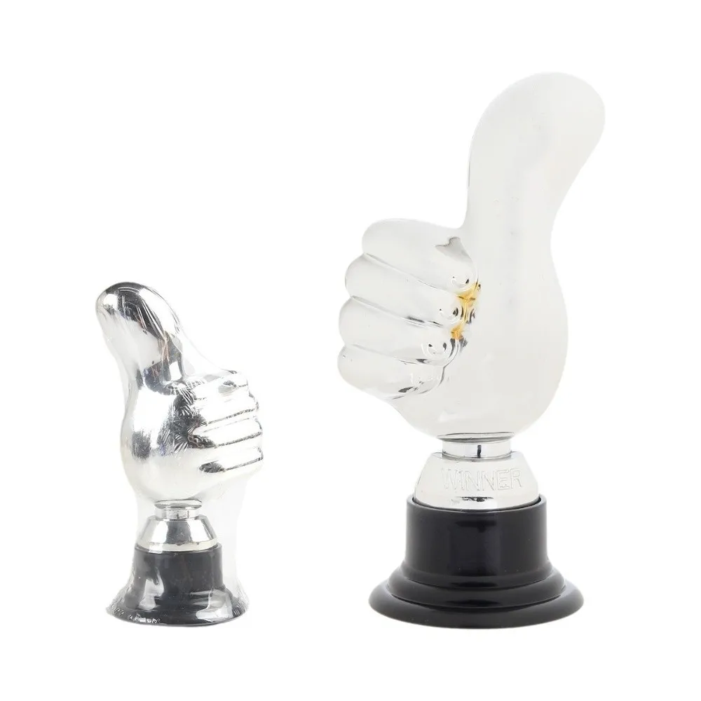 Large Size Thumbs Up Trophy Semi-Circular Base Plastic Material Plastic Trophies Creative Design Gold Color
Large Size Thumbs Up Trophy Semi-Circular Base Plastic Material Plastic Trophies Creative Design Gold Color