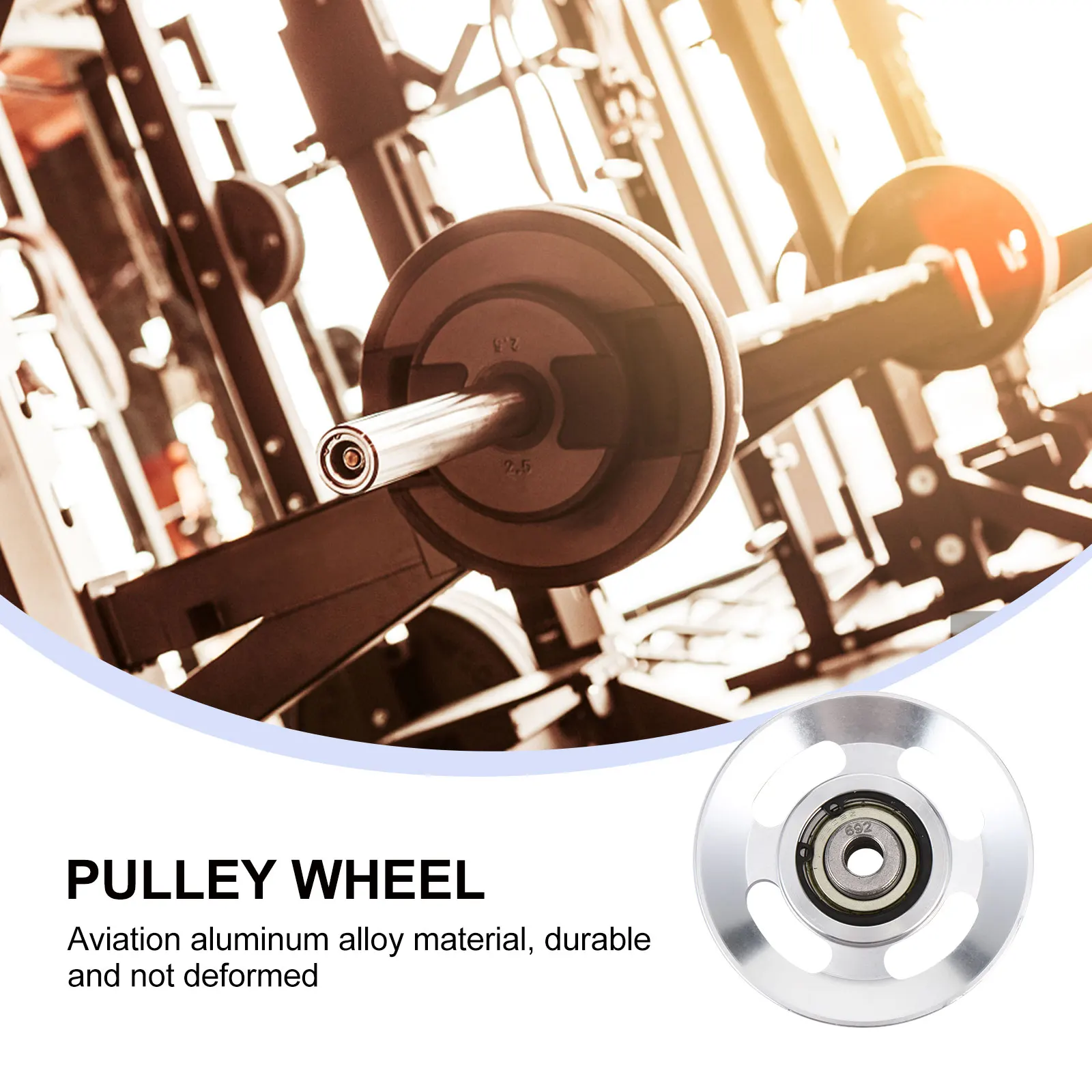 Aluminum Pulley Wheel Fitness Accessories Gym Tool Replacement Parts Smooth Surface Easy Install Practical Design High
Aluminum Pulley Wheel Fitness Accessories Gym Tool Replacement Parts Smooth Surface Easy Install Practical Design High