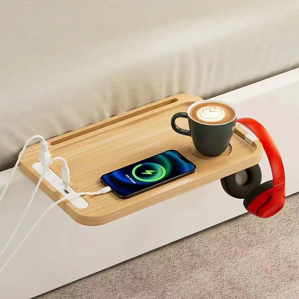 Органайзер для бокового подноса из бамбука Essential: USB-порта для зарядки, подстаканник и крючки — компактное решение для общежитий, двухъярусный
Органайзер для бокового подноса из бамбука Essential: USB-порта для зарядки, подстаканник и крючки — компактное решение для общежитий, двухъярусный