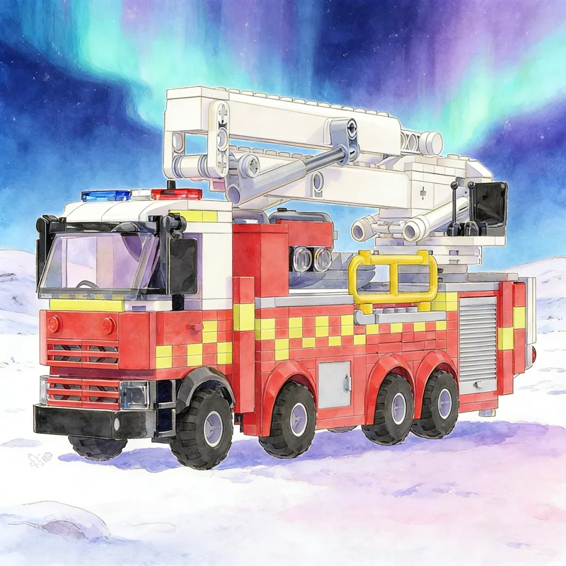 578pcs MOC Bronto Skylift Fire Truck Ladder City Model Building Blocks Architecture Christmas Gifts Creative Toy Idea Education
578pcs MOC Bronto Skylift Fire Truck Ladder City Model Building Blocks Architecture Christmas Gifts Creative Toy Idea Education