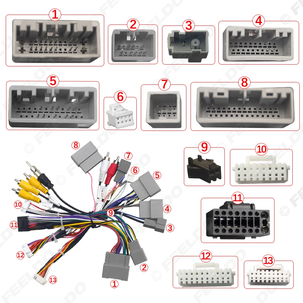 FEELDO Car 16pin Power Cord Wiring Harness Adapter For Honda Accord 2.4 (2016) Installation Head Unit Cable
FEELDO Car 16pin Power Cord Wiring Harness Adapter For Honda Accord 2.4 (2016) Installation Head Unit Cable