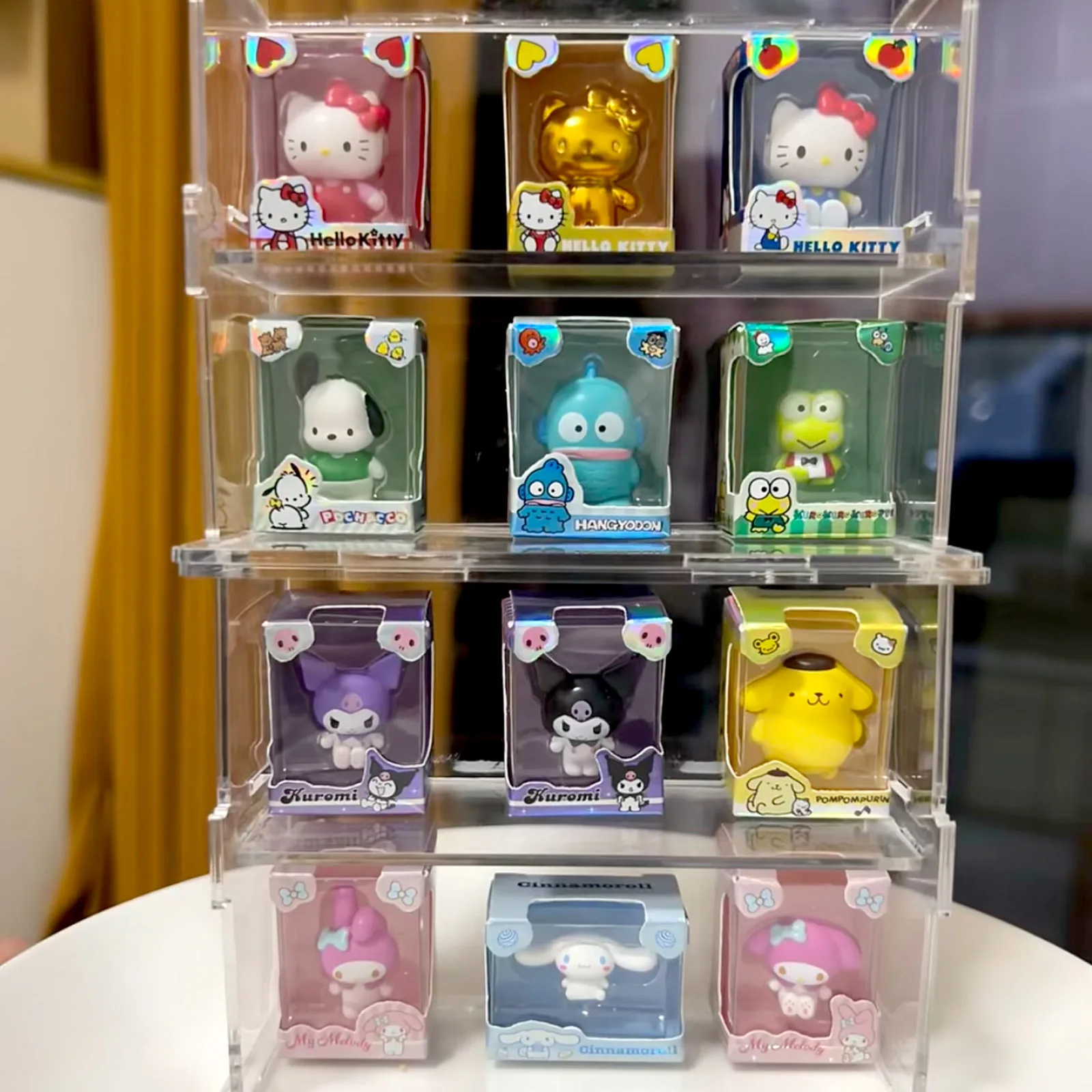Мини-фигурка персонажей Sanrio, слепая коробка-сюрприз, коллекционная фигурка Pochacco Keroppi Kuromi, настольный декор, модель игрушки для детей, подарок
Мини-фигурка персонажей Sanrio, слепая коробка-сюрприз, коллекционная фигурка Pochacco Keroppi Kuromi, настольный декор, модель игрушки для детей, подарок
