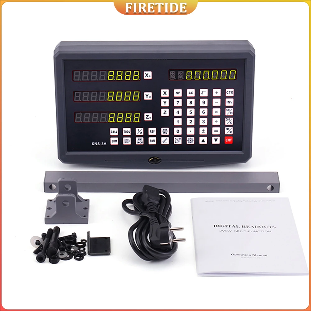 SNS-3V SNS-2V Dro 2 3-осевой цифровой дисплей считывания TTL сигнал от 80 В до 250 В для токарных станков, фрезерных станков с ЧПУ
SNS-3V SNS-2V Dro 2 3-осевой цифровой дисплей считывания TTL сигнал от 80 В до 250 В для токарных станков, фрезерных станков с ЧПУ
