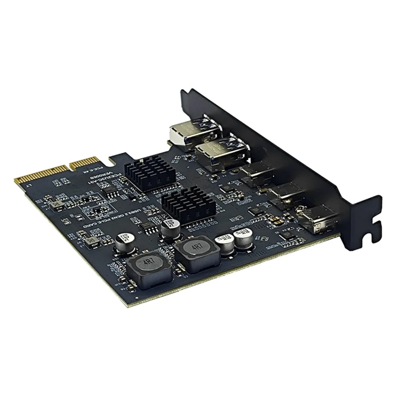 Exquisite-PCI Express X4 на 3 порта типа C + 2-портовый адаптер USB3.2 Gen2 10 Гбит/с ASM3142 + чип VL822 Карта расширения PCIE USB
Exquisite-PCI Express X4 на 3 порта типа C + 2-портовый адаптер USB3.2 Gen2 10 Гбит/с ASM3142 + чип VL822 Карта расширения PCIE USB