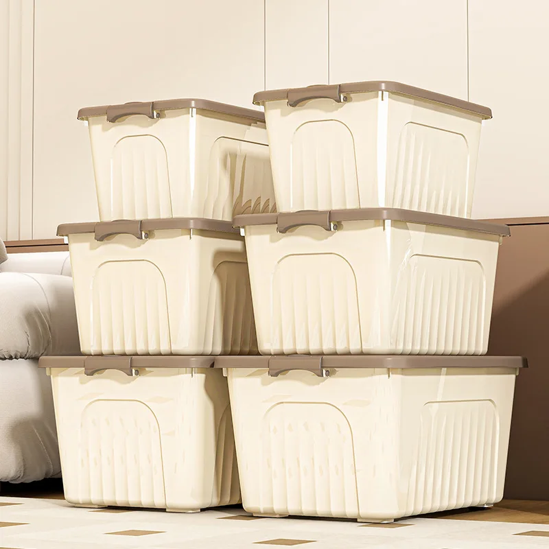 Household clothes storage box Bedroom debris sorting box Sealed dustproof thickened enlarged plastic storage box
Household clothes storage box Bedroom debris sorting box Sealed dustproof thickened enlarged plastic storage box
