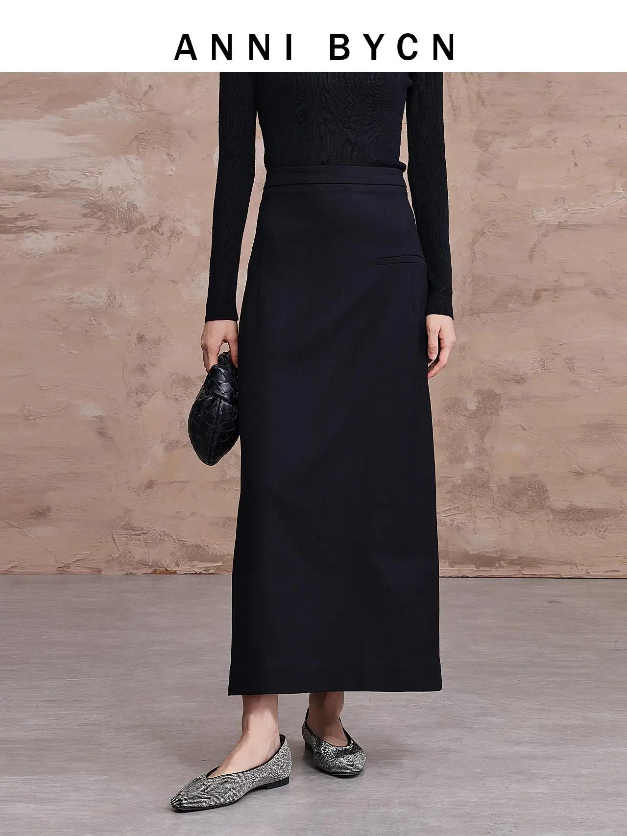 Annibycn Black Long H-Line Suit Skirt Ladies Commute High Waist Polyester Viscose Spandex Asymmetrical Zipper Design
Annibycn Black Long H-Line Suit Skirt Ladies Commute High Waist Polyester Viscose Spandex Asymmetrical Zipper Design