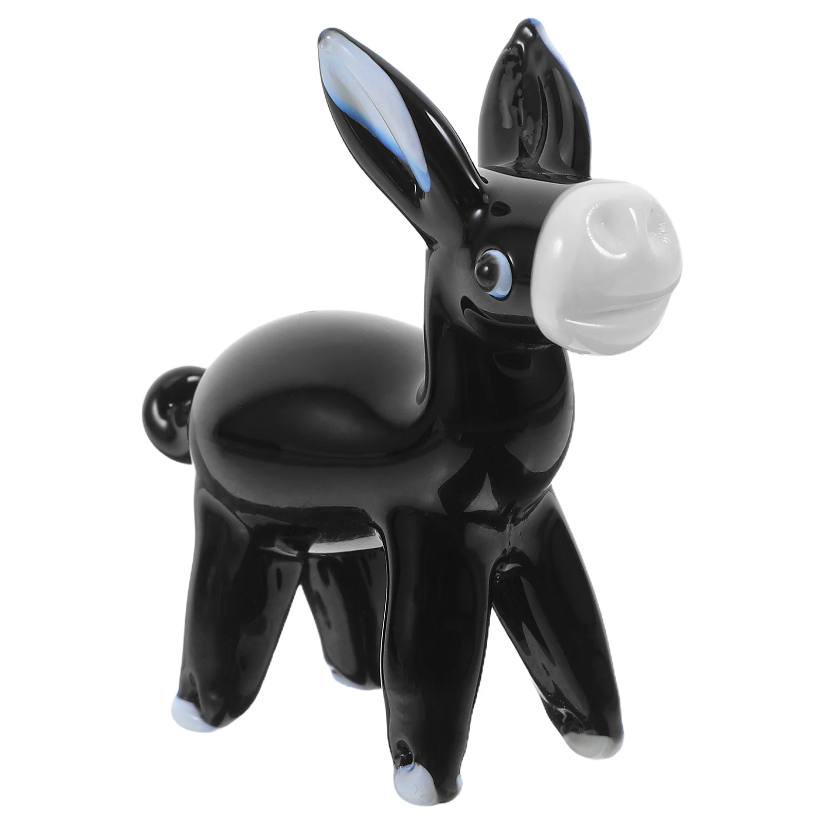 Miniature Black Glass Donkey Sculpture Hand Blown Animal Art Desktop Decoration Home Ornament Miniatures for Crafts
Miniature Black Glass Donkey Sculpture Hand Blown Animal Art Desktop Decoration Home Ornament Miniatures for Crafts