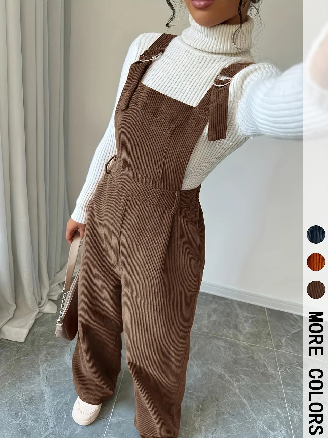 Versatile Overalls Relaxed-Fit Wide Leg Overalls Corduroy Slim-Straight Leg Dungarees Feminine Stylish Vintage Jumpsuit
Versatile Overalls Relaxed-Fit Wide Leg Overalls Corduroy Slim-Straight Leg Dungarees Feminine Stylish Vintage Jumpsuit