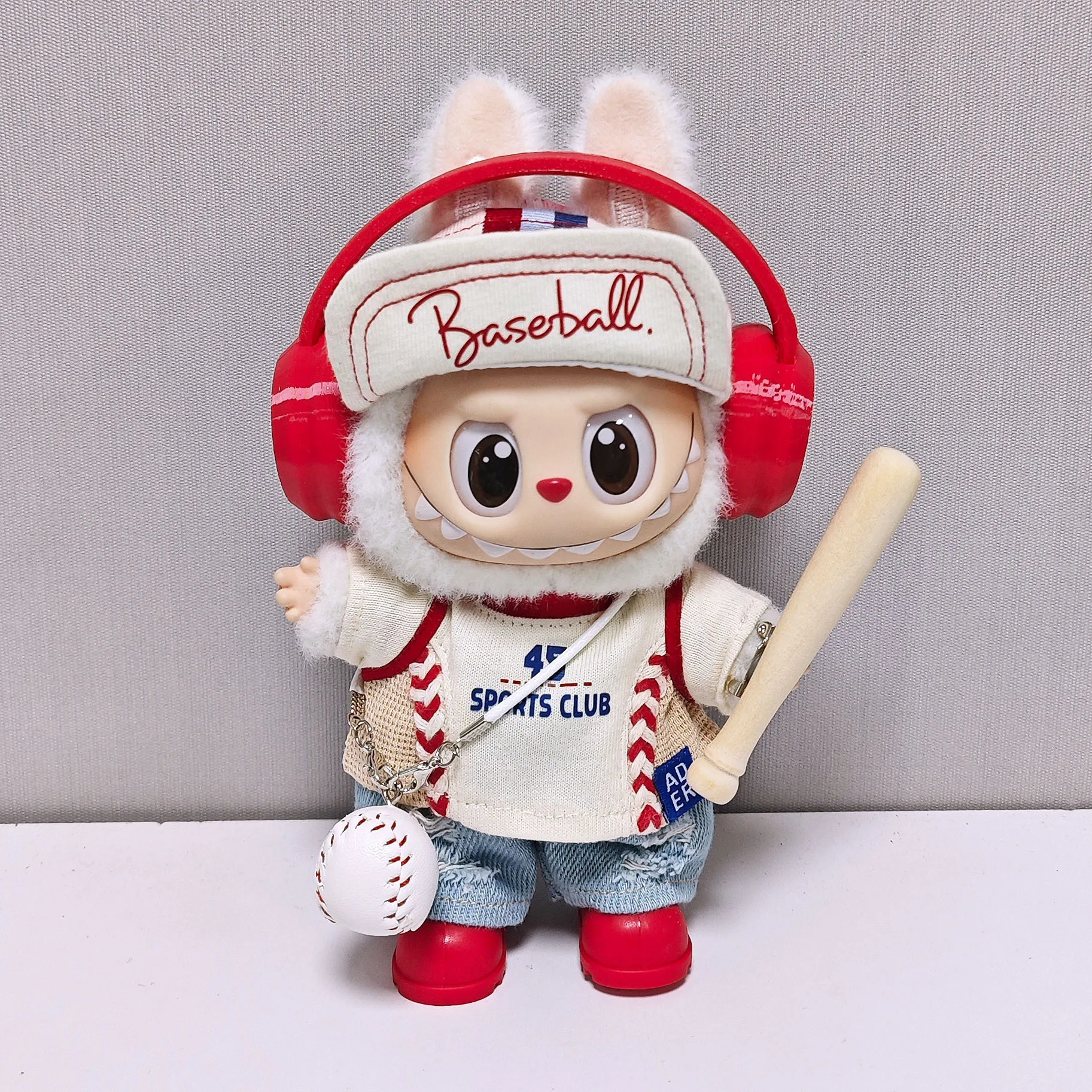 For 17cm Labubu Doll's Clothing Baseball suit, hat set, ripped jeans Accessories Leisure Doll Accessories Labubu Clothes Outfit
For 17cm Labubu Doll's Clothing Baseball suit, hat set, ripped jeans Accessories Leisure Doll Accessories Labubu Clothes Outfit