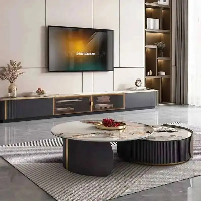 Living Room Table Modern Simple Rock Coffee Plate Large Round Luxury Cabinet Side Table Room Center Stolik Kawowy Furniture
Living Room Table Modern Simple Rock Coffee Plate Large Round Luxury Cabinet Side Table Room Center Stolik Kawowy Furniture