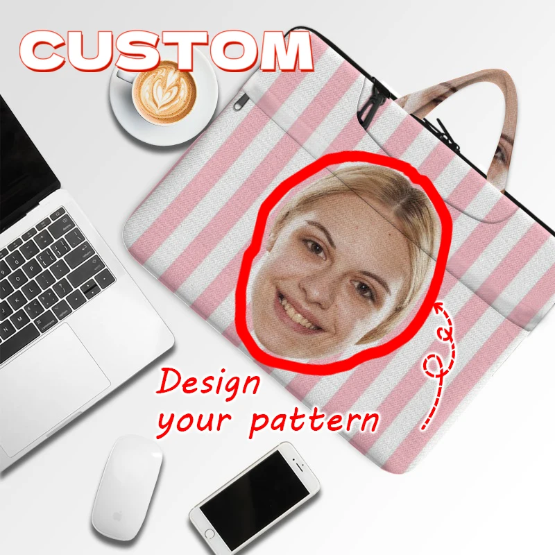 Custom Photo Personalized Laptop Bag - Lightweight High Quality Durable Polyester Briefcase with Zipper Closure for Commuting,
Custom Photo Personalized Laptop Bag - Lightweight High Quality Durable Polyester Briefcase with Zipper Closure for Commuting,