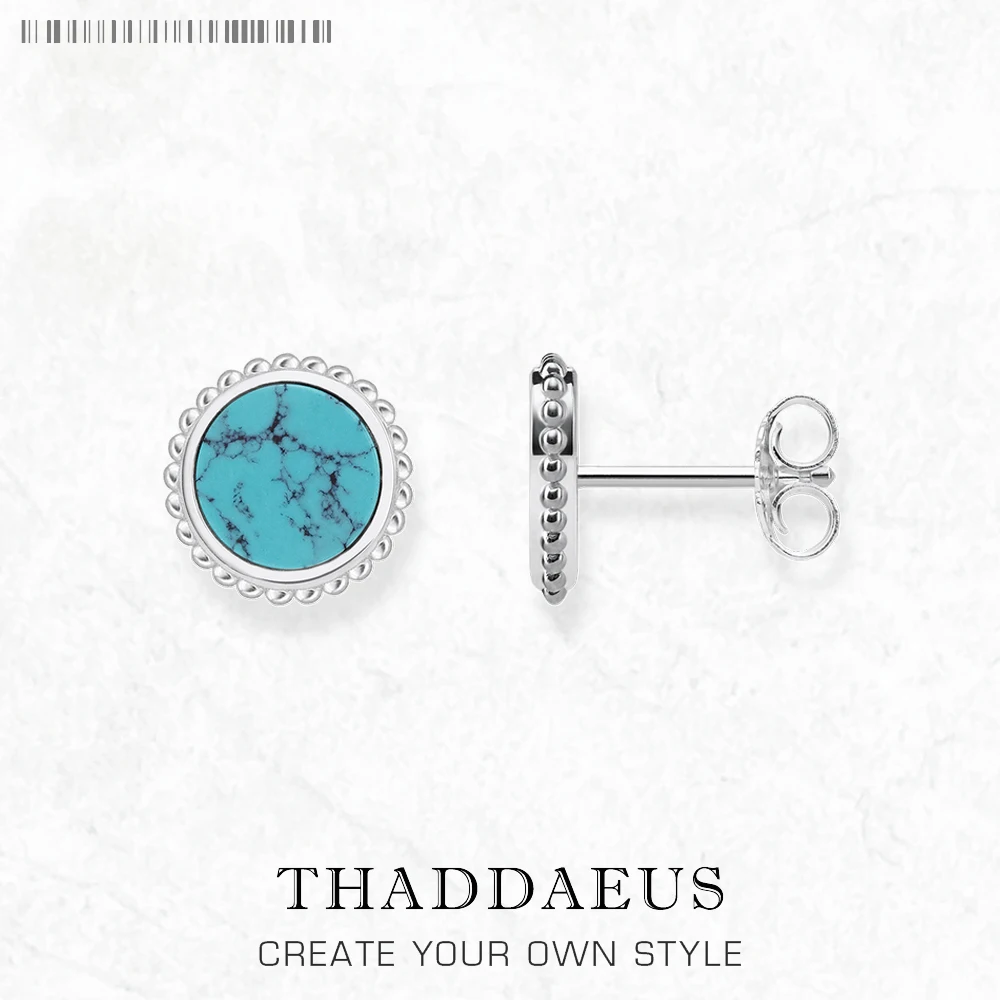 Ear Studs Round Turquoise Flower Europe Bohemia Jewerly For Women New Gift In Pure 925 Sterling Silver
Ear Studs Round Turquoise Flower Europe Bohemia Jewerly For Women New Gift In Pure 925 Sterling Silver