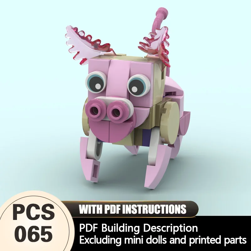 Creators Animal Series Model MOC Building Bricks Pink Sea Pig Modular Technology Gifts Holiday Assemble Children Toys Suit
Creators Animal Series Model MOC Building Bricks Pink Sea Pig Modular Technology Gifts Holiday Assemble Children Toys Suit