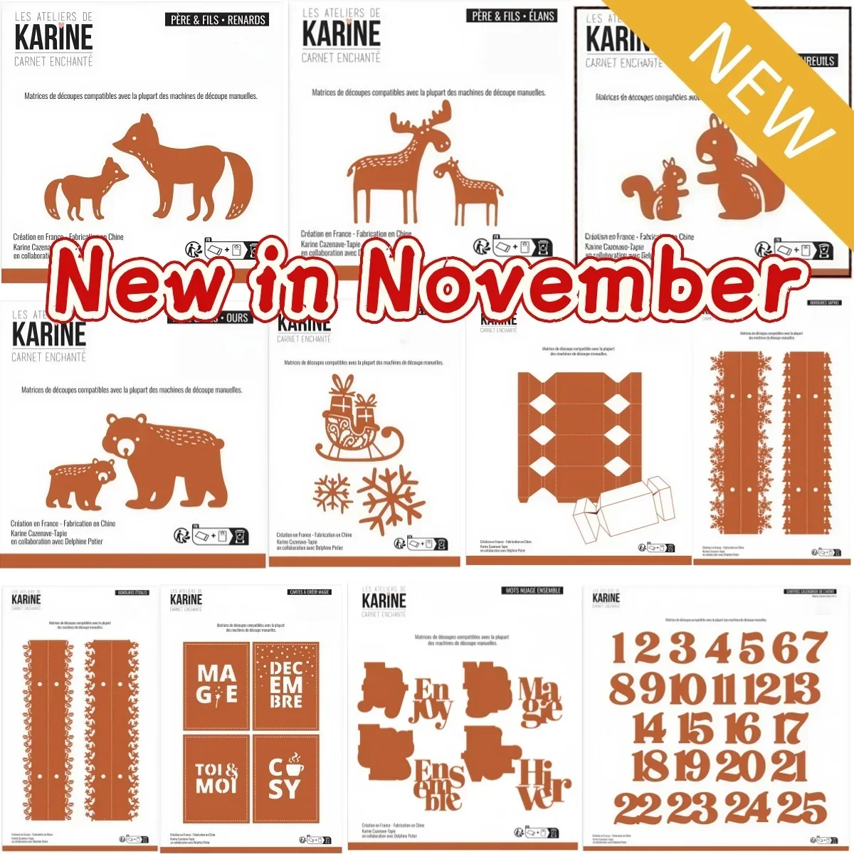 New Cracker Box Elks Bear Foxes Sleigh snowflakes Metal Cutting Dies for DIY Making Card Scrapbook Embossed Paper Album Craft
New Cracker Box Elks Bear Foxes Sleigh snowflakes Metal Cutting Dies for DIY Making Card Scrapbook Embossed Paper Album Craft