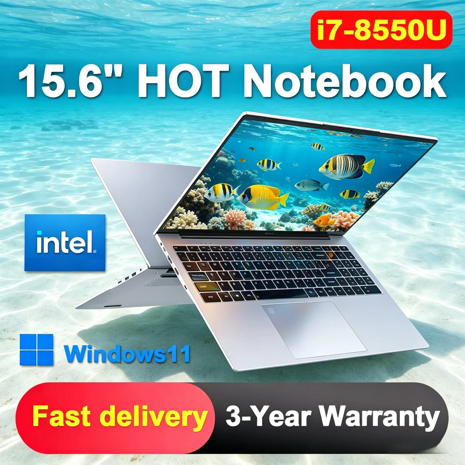 Lightweight 15.6'' Laptop Windows 11 Intel i7 8550U 32GB 2TB SSD Fingerprint Unlock Office Study PC
Lightweight 15.6'' Laptop Windows 11 Intel i7 8550U 32GB 2TB SSD Fingerprint Unlock Office Study PC