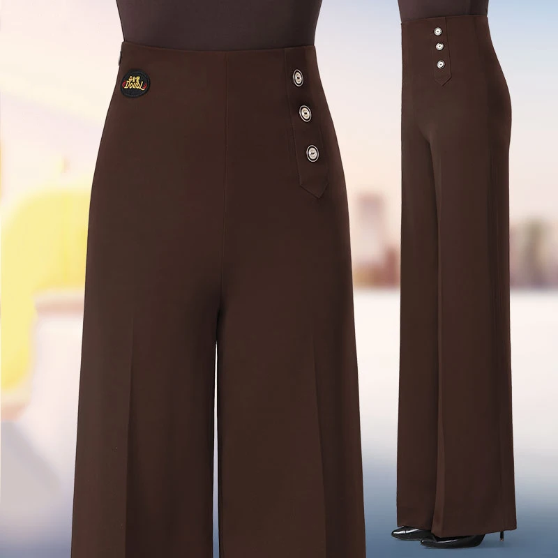 Ballroom Dance Coffee High Waist Pants National Standard Dance Pants Women Latin Dance Pants Dance Performance Costumes DN20187
Ballroom Dance Coffee High Waist Pants National Standard Dance Pants Women Latin Dance Pants Dance Performance Costumes DN20187
