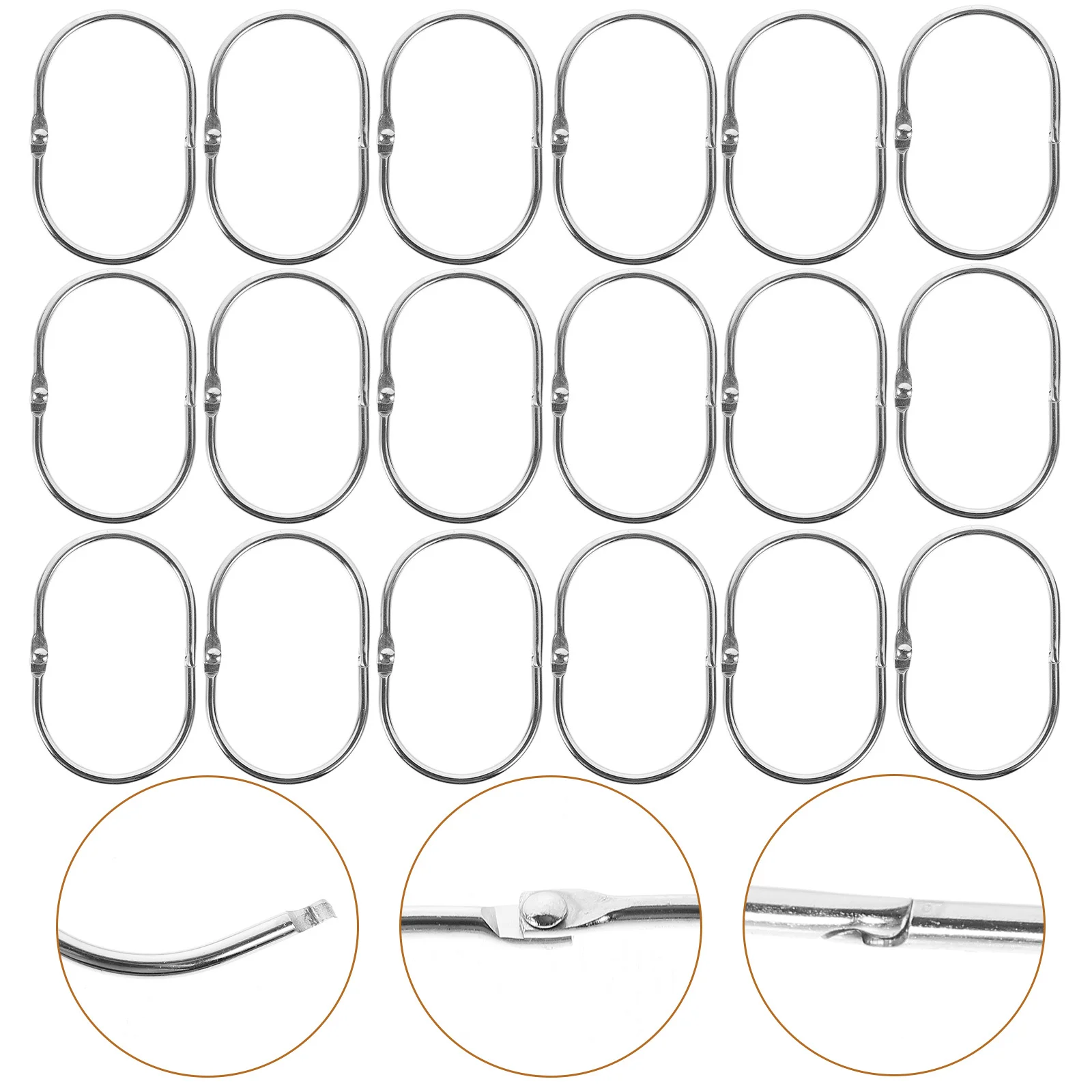 30Pcs Hanging Shower Curtain Rings Heavy Duty Metal Hooks for Bathroom Decorative Oval Shower Ring Smooth Curtain Hangers
30Pcs Hanging Shower Curtain Rings Heavy Duty Metal Hooks for Bathroom Decorative Oval Shower Ring Smooth Curtain Hangers