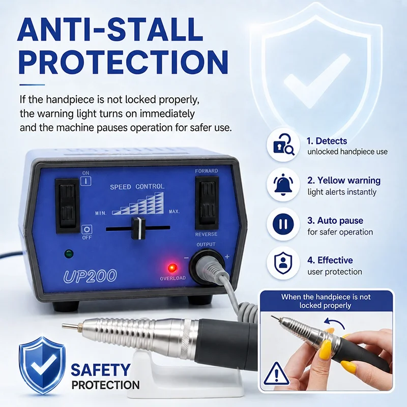 Professional UP200 Portable Nail Drill Machine 35000RPM Electric E-File Manicure Pedicure Salon Equipment OEM Wholesale
Professional UP200 Portable Nail Drill Machine 35000RPM Electric E-File Manicure Pedicure Salon Equipment OEM Wholesale