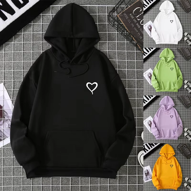 Simplic Heart Print Women Sweatshirt Soft Casual Loose Vintage Female Hoodies 2025 Winter Warm Fleece Student Tops
Simplic Heart Print Women Sweatshirt Soft Casual Loose Vintage Female Hoodies 2025 Winter Warm Fleece Student Tops