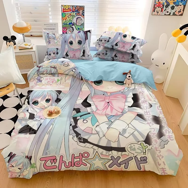Anime beautiful girl Duvet Cover Set Hatsunes Miku Bedding Set Bed Set Aldult Kid Bedroom Single Twin Full Queen Siz
Anime beautiful girl Duvet Cover Set Hatsunes Miku Bedding Set Bed Set Aldult Kid Bedroom Single Twin Full Queen Siz