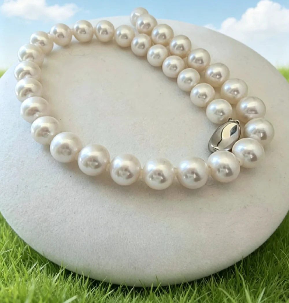 Noble and elegant temperament necklace AAAA10-11 mm natural white pearl necklace 16in/18in-925
Noble and elegant temperament necklace AAAA10-11 mm natural white pearl necklace 16in/18in-925