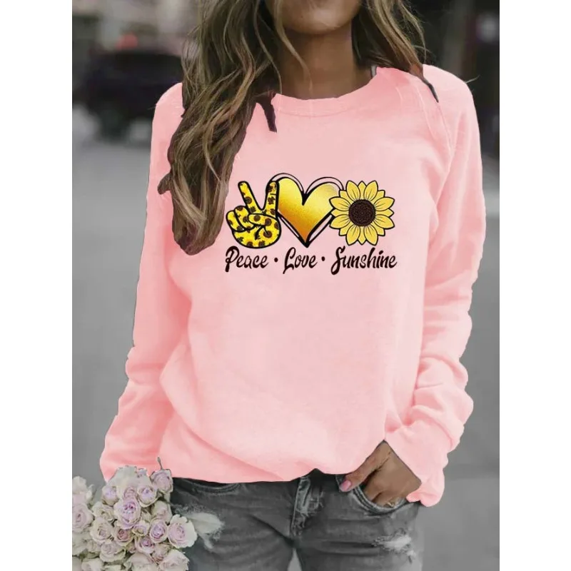 Women's Gesture Sunflower Print Crew-neck Hoodie Sweatshirts Aesthetic Streetwear Women Sweatshirt Clothes
Women's Gesture Sunflower Print Crew-neck Hoodie Sweatshirts Aesthetic Streetwear Women Sweatshirt Clothes