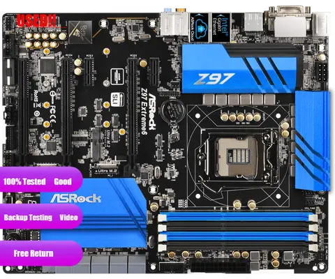 ASRock Z97 Extreme6 desktop board USB3.0 SATA3 DDR3 LGA1150 Z97 motherboard