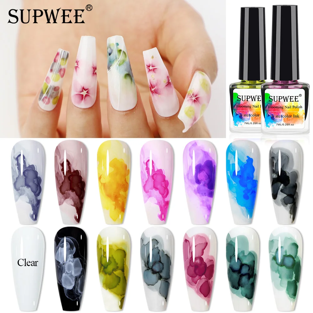 SUPWEE 7ml Blooming Gel Nail Polish Watercolor Ink Nail Polish Semi Permanent Enamel Natural Air Dry DIY for Nails Art Varnishes
SUPWEE 7ml Blooming Gel Nail Polish Watercolor Ink Nail Polish Semi Permanent Enamel Natural Air Dry DIY for Nails Art Varnishes