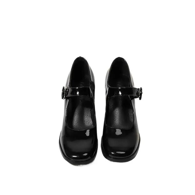 Women Shoes Retro British Style Black High Heels Belt Buckle Thick Heel Square Head Single Shoes Women Fashion Pumps
Women Shoes Retro British Style Black High Heels Belt Buckle Thick Heel Square Head Single Shoes Women Fashion Pumps