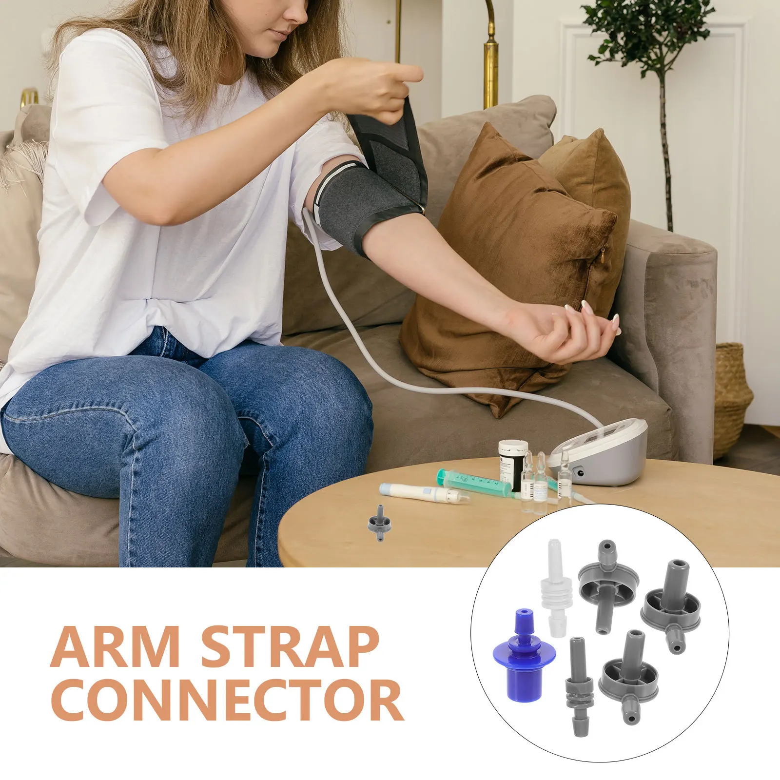 6pcs Connector Lightweight Cuff Adapter For Sphygmomanometer Armband Replacement Accessory Supplies
6pcs Connector Lightweight Cuff Adapter For Sphygmomanometer Armband Replacement Accessory Supplies