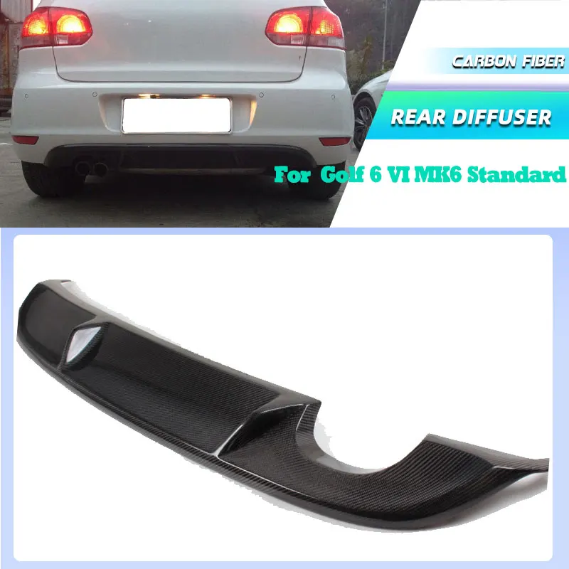Carbon Fiber Car Rear Bumper Diffuser Lip for Volkswagen Golf 6 VI MK6 Standard 2010-2013 Non GTI Single Exchaust Two Outlet
Carbon Fiber Car Rear Bumper Diffuser Lip for Volkswagen Golf 6 VI MK6 Standard 2010-2013 Non GTI Single Exchaust Two Outlet