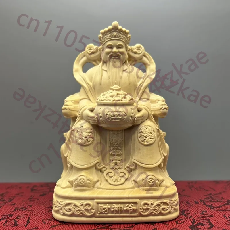 Hand-Carved Boxwood Wealth God Statue - 3.9"x2.6"x2" Feng Shui Figurine for Home Decor & Business Prosperity
Hand-Carved Boxwood Wealth God Statue - 3.9"x2.6"x2" Feng Shui Figurine for Home Decor & Business Prosperity
