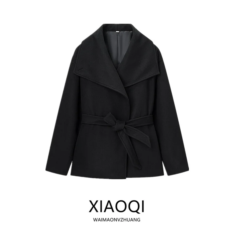 Зима 202, женское модное свободное шерстяное пальто с поясом, универсальная верхняя одежда для поездок на работу, Ele All-Seasons Sle 2927
Зима 202, женское модное свободное шерстяное пальто с поясом, универсальная верхняя одежда для поездок на работу, Ele All-Seasons Sle 2927