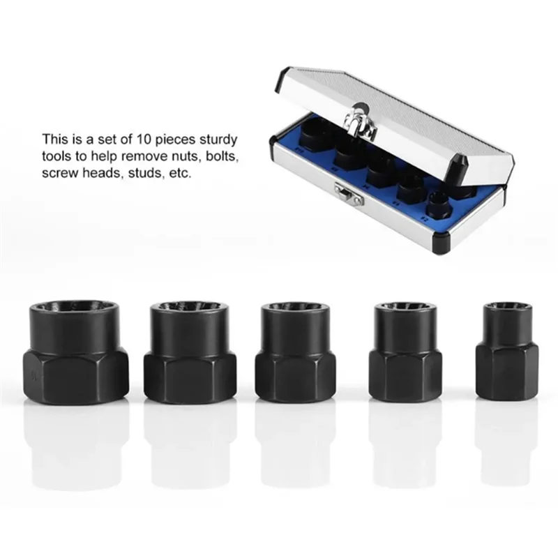 Nut Extractor Set Broken Screw Nut Removal Tool Set Machine Repair Combination Tool Set
Nut Extractor Set Broken Screw Nut Removal Tool Set Machine Repair Combination Tool Set