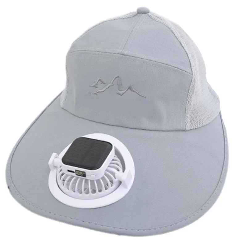 Rechargeable Solar Fan Hat with 300MA Battery 3 Speed Modes for Women Men Hiking
Rechargeable Solar Fan Hat with 300MA Battery 3 Speed Modes for Women Men Hiking