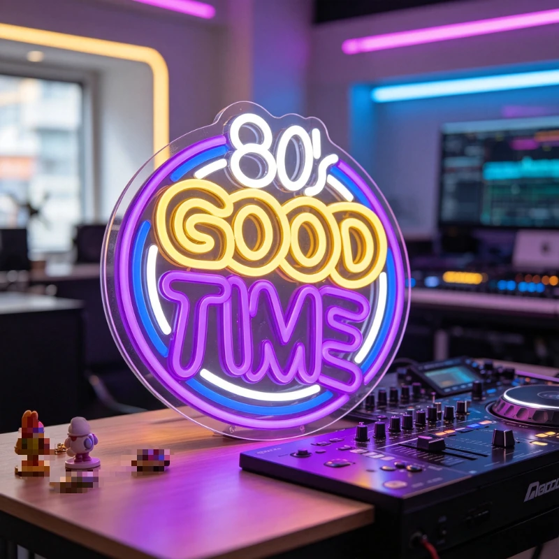 80s Good Time Neon Sign LED Night Light 3D Acrylic Retro Gaming Room Decoration Music Studio Desk Lamp Party Gift
80s Good Time Neon Sign LED Night Light 3D Acrylic Retro Gaming Room Decoration Music Studio Desk Lamp Party Gift