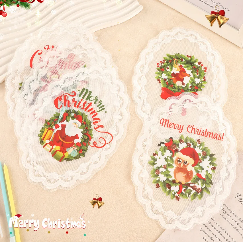 5 Pcs Lace Embroidered Merry Christmas Patches Organza Clothing Hat Bag Repair Material Phone Gift Box Decor DIY Accessory
5 Pcs Lace Embroidered Merry Christmas Patches Organza Clothing Hat Bag Repair Material Phone Gift Box Decor DIY Accessory