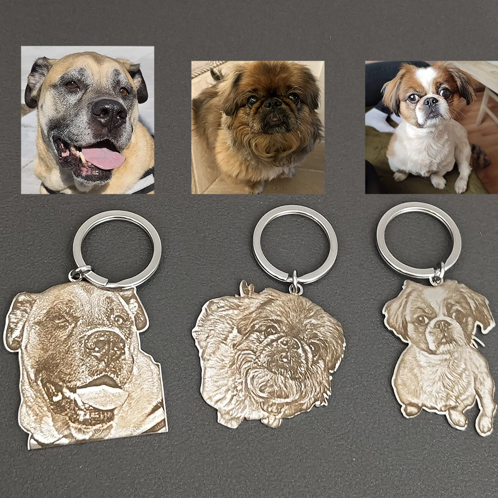 Customized Engraved Exquisite Cute Pet Photo Name Pendant Keyring Stainless Steel Personalized Jewelry Cat Dog Keychain Gifts
Customized Engraved Exquisite Cute Pet Photo Name Pendant Keyring Stainless Steel Personalized Jewelry Cat Dog Keychain Gifts